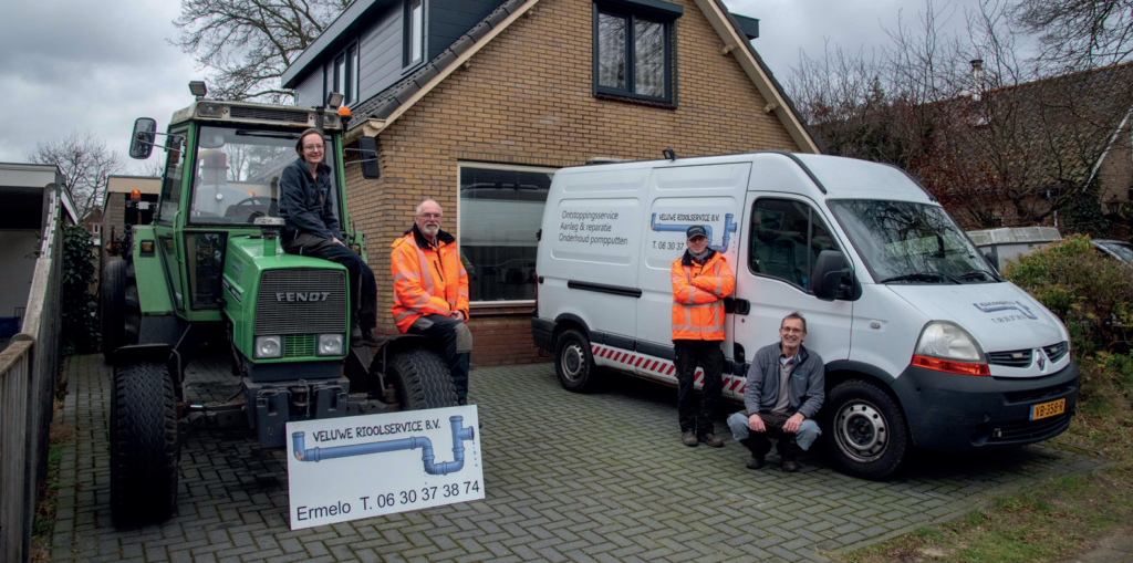 Het team van Veluwe Rioolservice B.V.