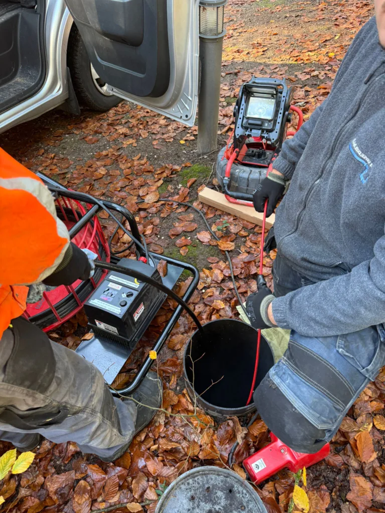 Reparatie van een afvoerleiding